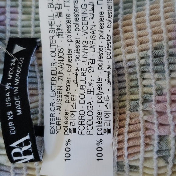 ZARA Floral ruched halter top - Picture 11 of 13